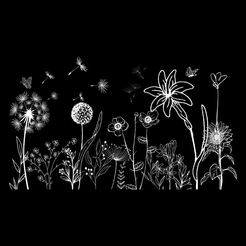 Fleurs minimalistes
