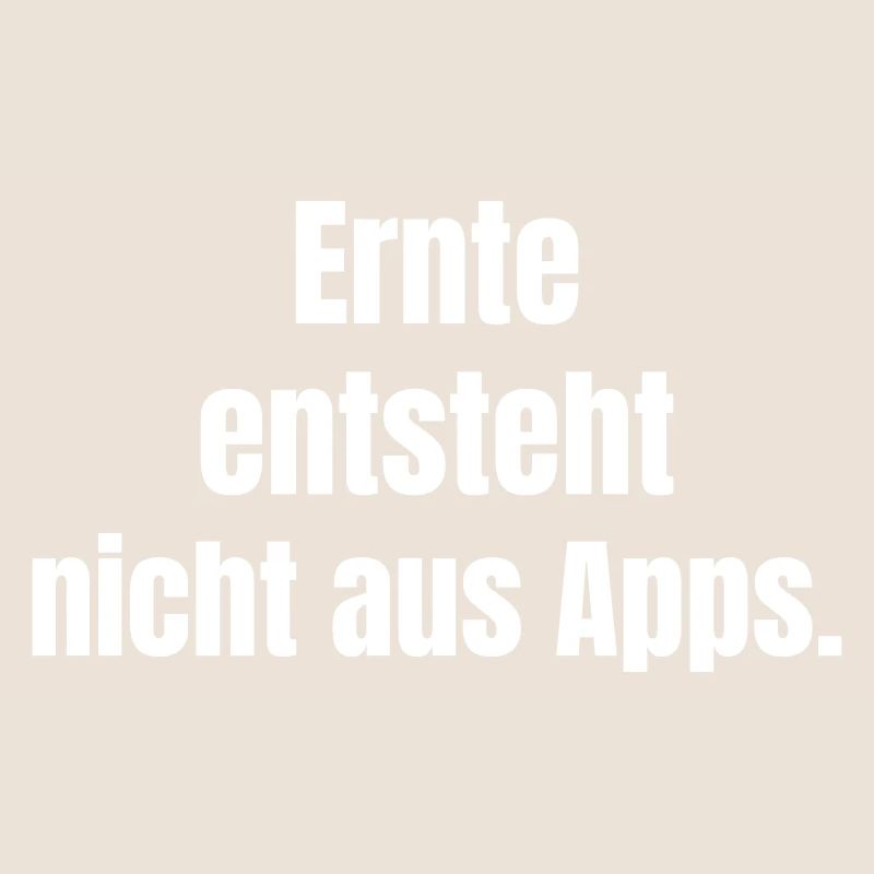 Harvest doesn't come from apps.