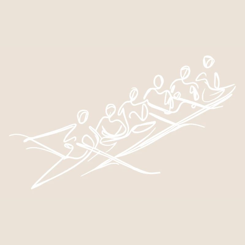 Rowing Team Sketch
