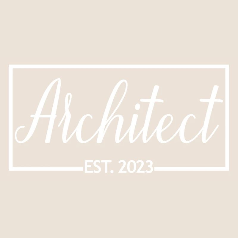 Architecte Est. 2023 Étudiant Architecte Diplômé
