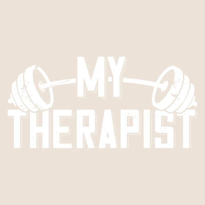 My Therapist Langhantel Bodybuilder Spruch