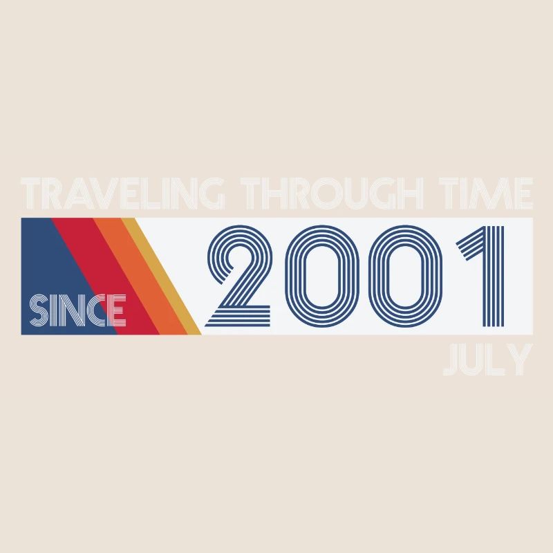 Funny Zeitreise Geburtstags Design July 2001