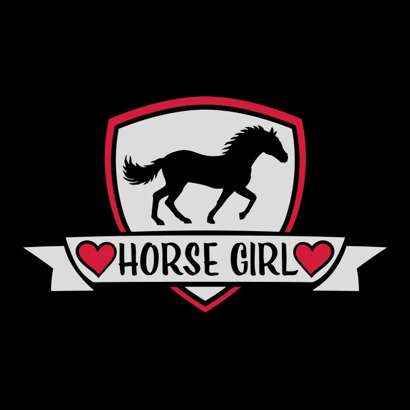 Conception de citation de fille de cheval