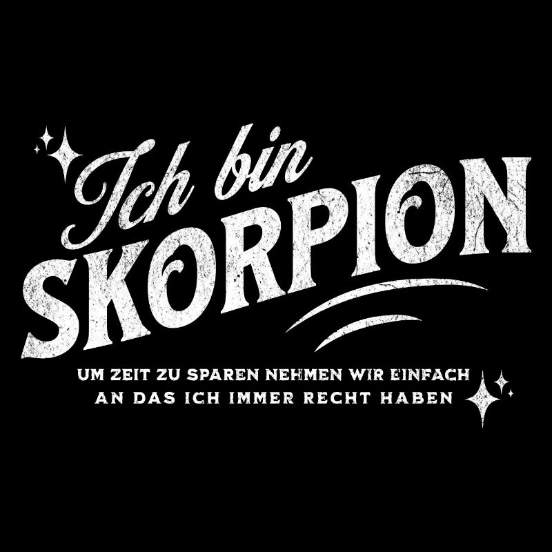 Sternzeichen Geschenke Skorpion Spruch