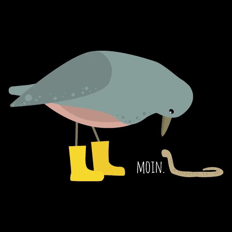 Pigeon avec ver