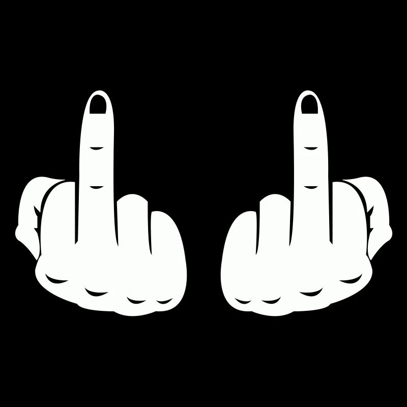 middle finger hands
