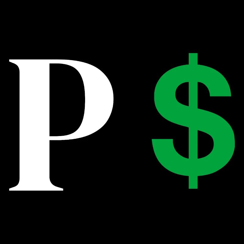 Buchstabe p Dollar