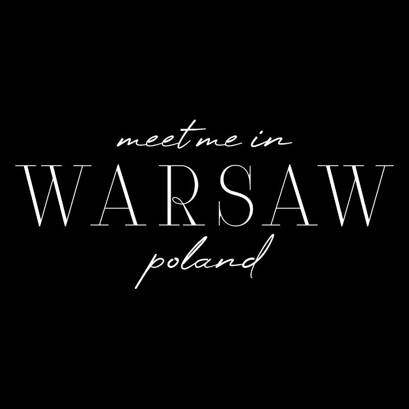 Varsovie, Pologne Style Design T-shirt