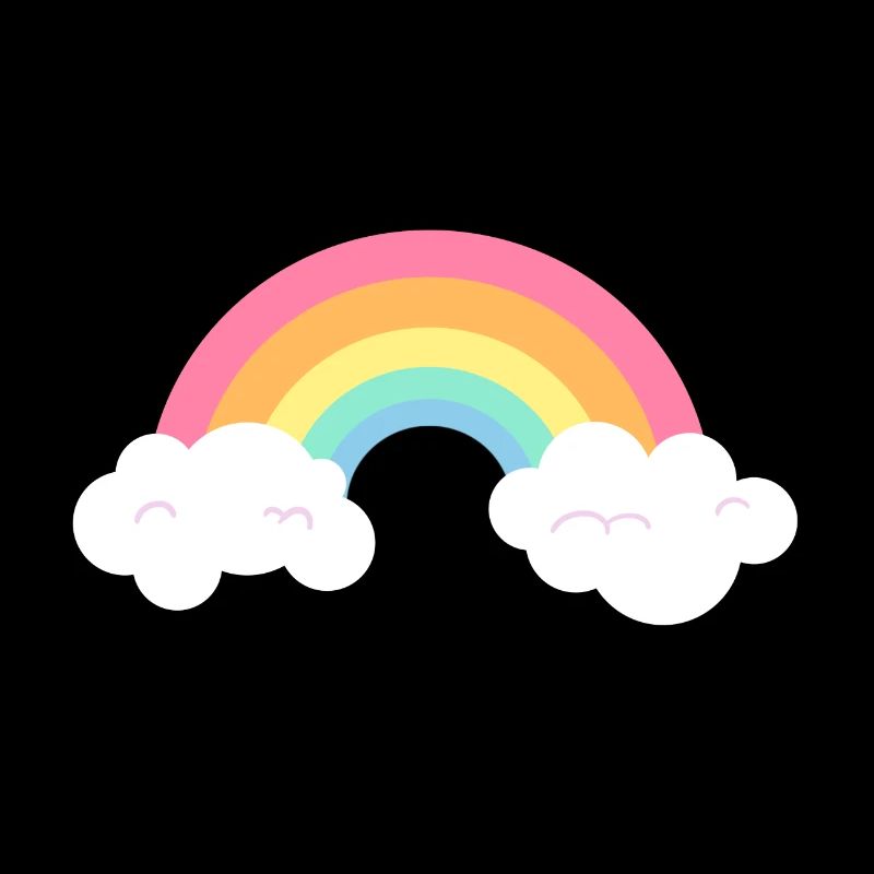 Niedliches Regenbogen-Farbwolken-LGBT Stolz-Geschenk