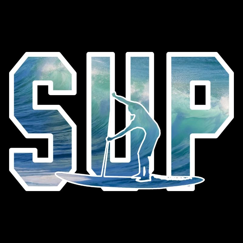 Stand up paddling gift Standup Paddler wave