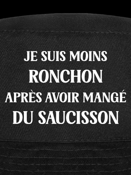 Moins ronchon saucisson