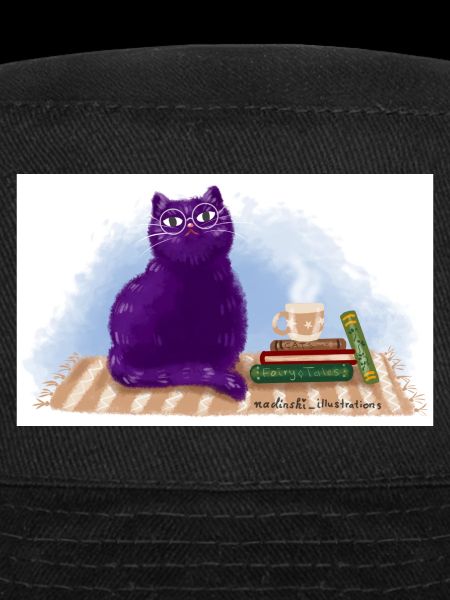 Chat, livres et thé