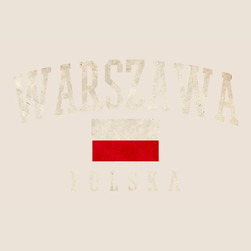 Varsovie Pologne Drapeau Style