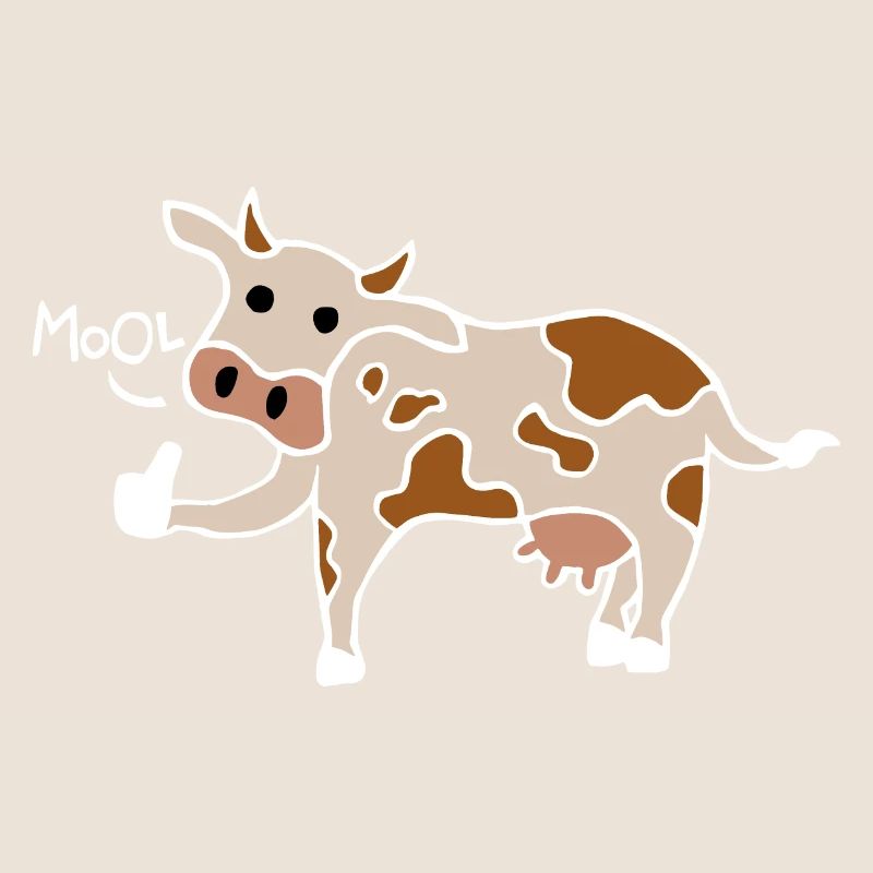 Mool / Cool Cow Daumen hoch (Weiß)
