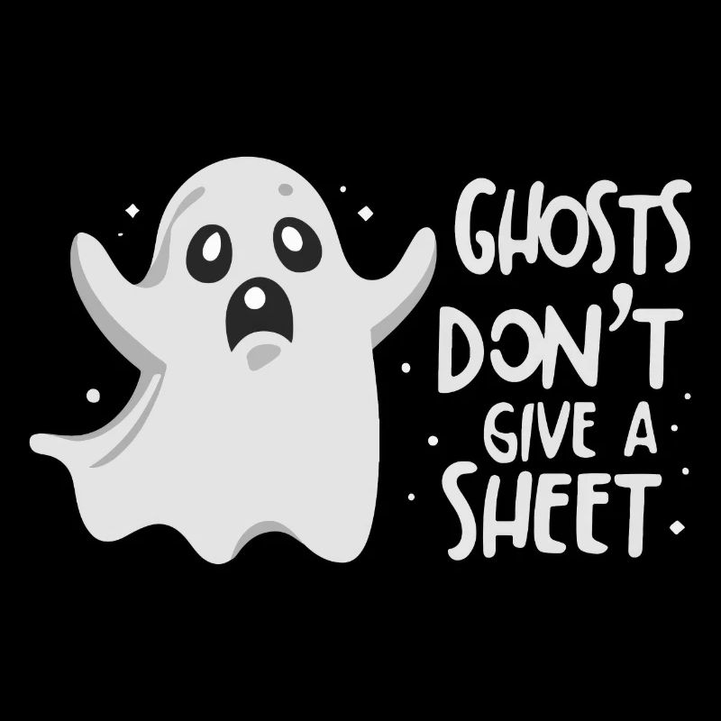 Spooky Cute Kawaii Ghost Design – Give a Sheet
