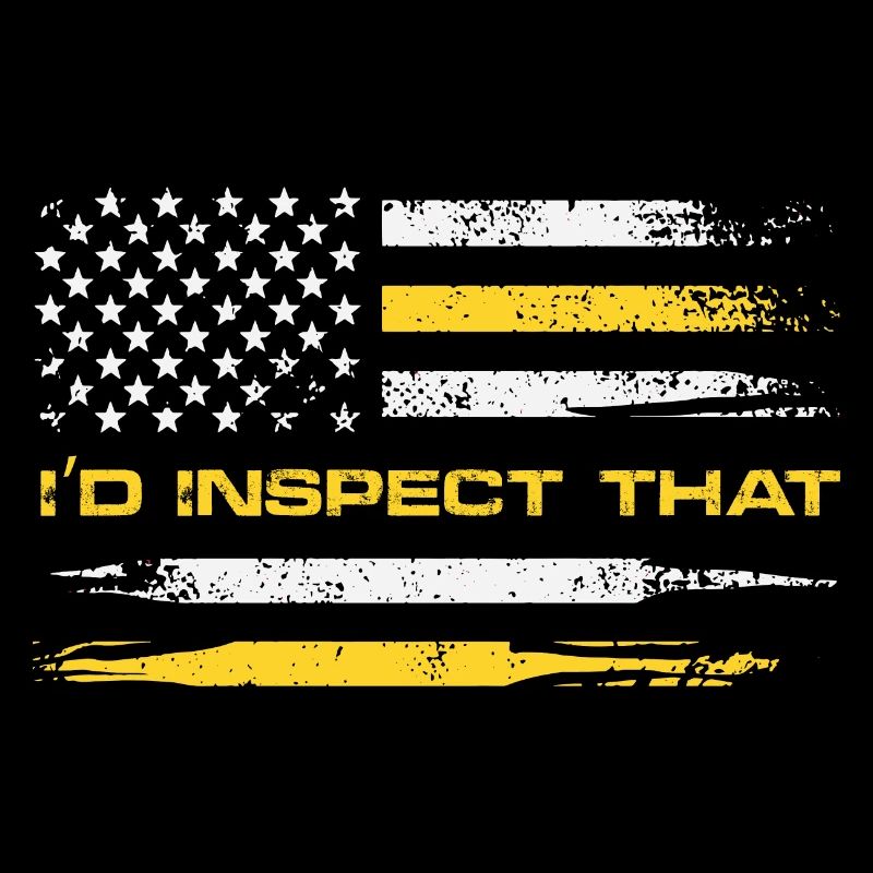 I'd Inspect That Usa Flag Frontier Guard Border