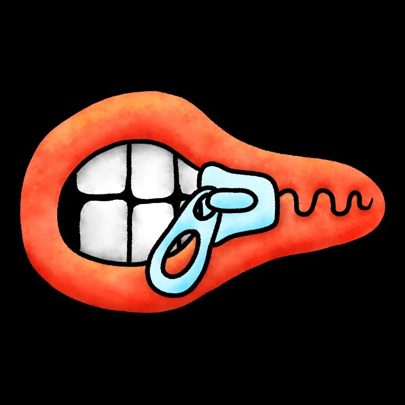 Illustration de bouche à glissière