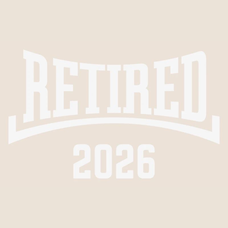 Retired 2026 (Retiree / Concave / White)