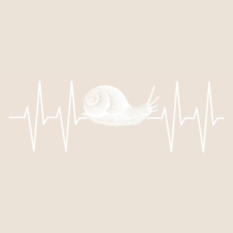 Snail with heart line always with rest
