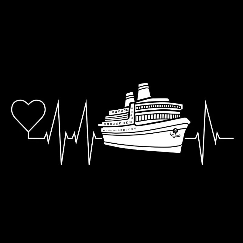 Kreuzfahrt Schiff, Kreuzfahrer Herzschlag-Geschenk