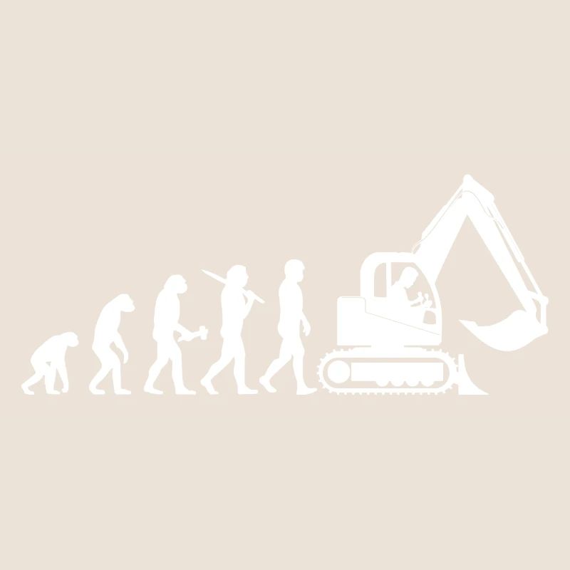 Baggerfahrer Baggerführer Evolution Cadeau