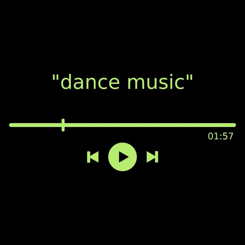 Lecteur de musique danse streaming numérique bouton de lecture