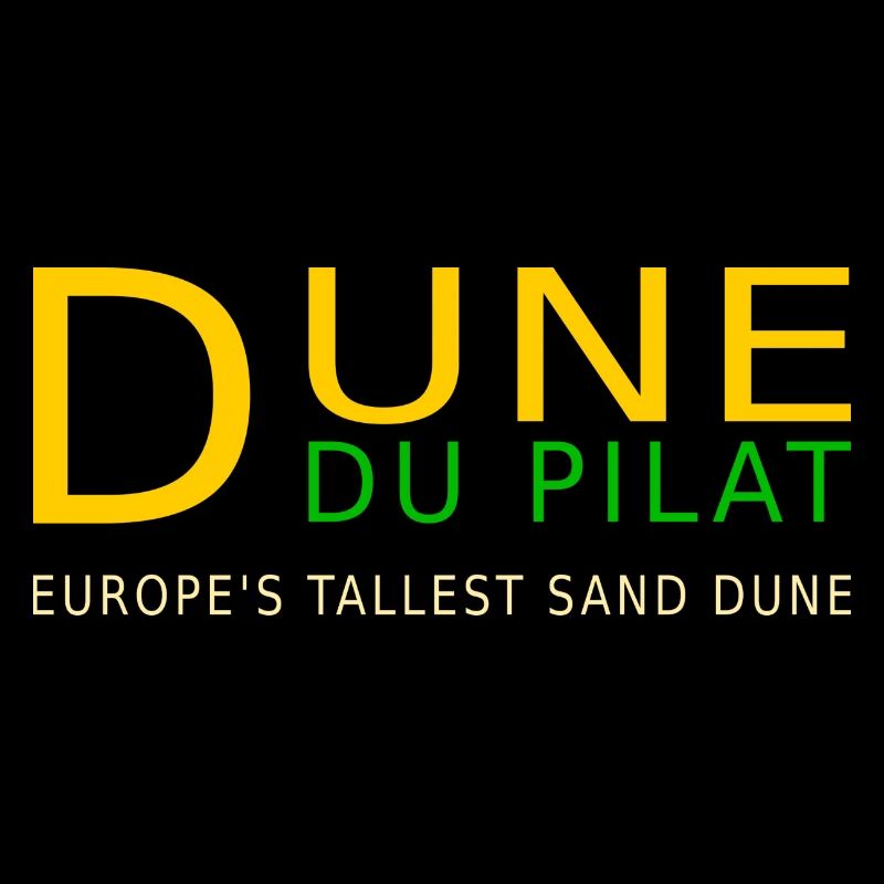 Dune du Pilat, gelb, Englisch