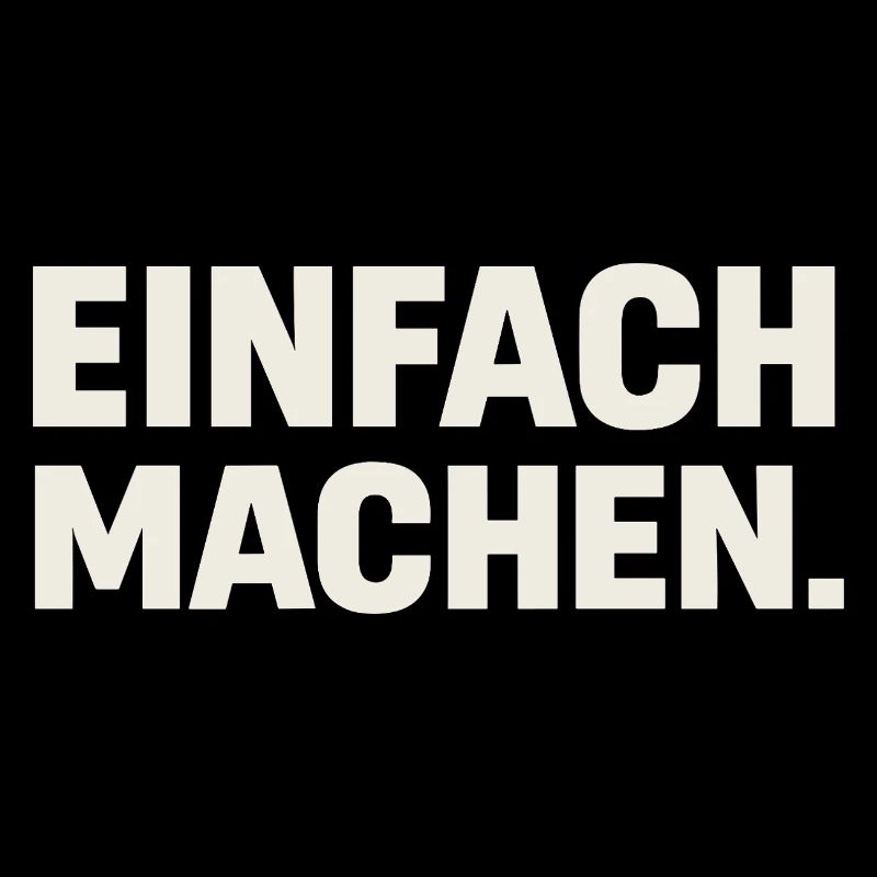 Einfach Machen Großbuchstaben