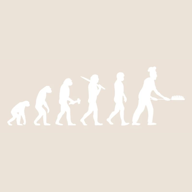 Bäcker Bäckerin Bäckerei Evolution Backen Geschenk
