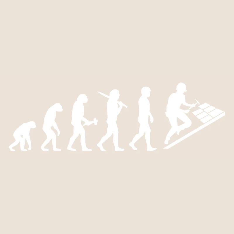Dachdecker Dachklempner Evolution Geschenk
