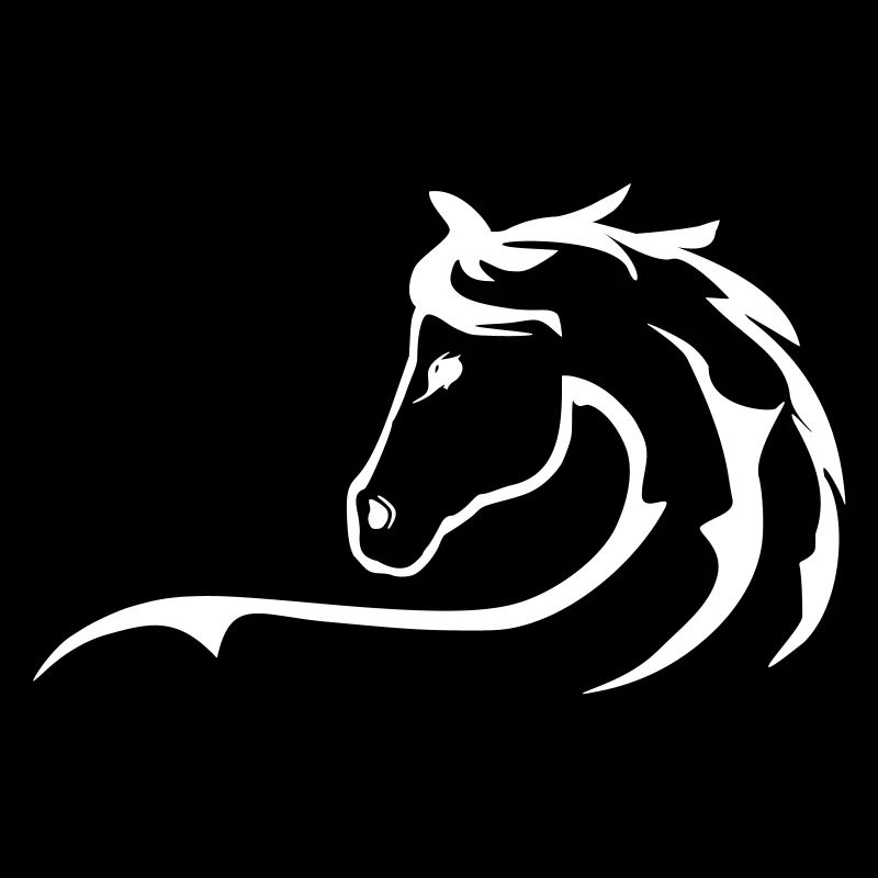 Cheval, chevaux, silhouette de cheval