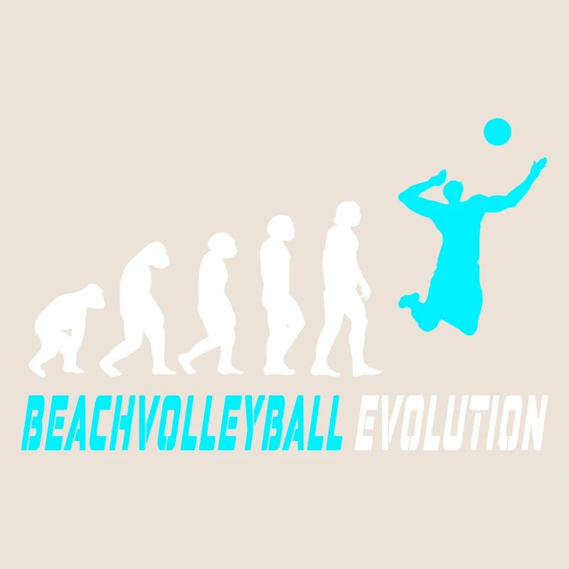Beachvolleyball Evolution Design / Geschenkidee