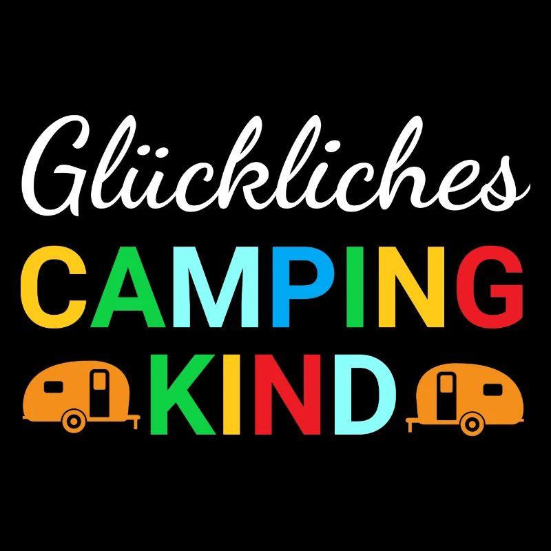 Glückliches Camping Kind