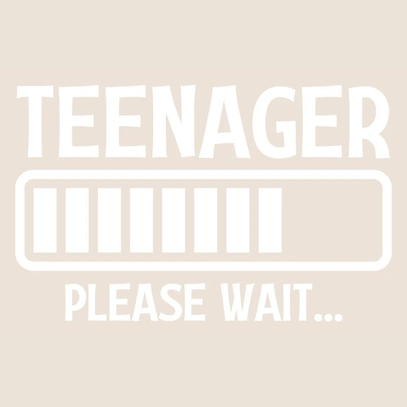 Adolescent S’il vous plaît attendre