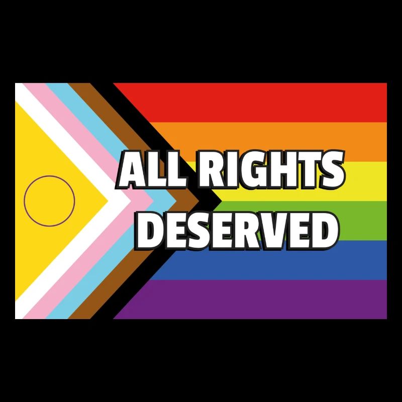 Inclusive Pride Progress Flag ALLE RECHTE VERDIENT
