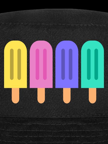 Colourful ice-cream