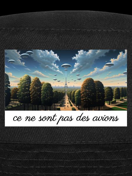 UFOs over Paris - Magritte