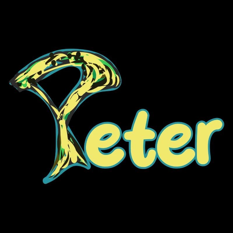 Texte jaune astucieux de Peter