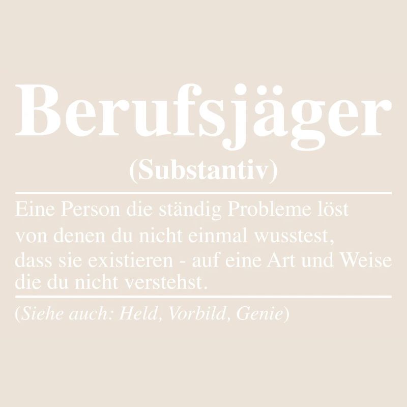 Berufsjäger Berufsjägerin Jäger