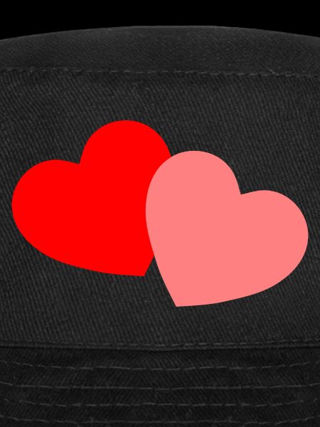 2 Coeurs - rouge et rose
