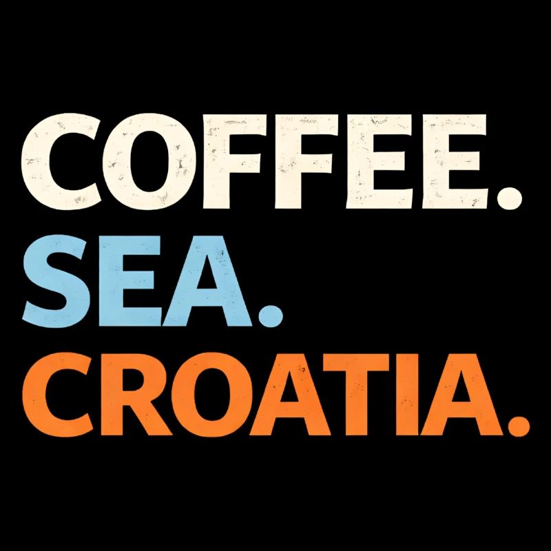 Kaffee. Meer. Kroatien.