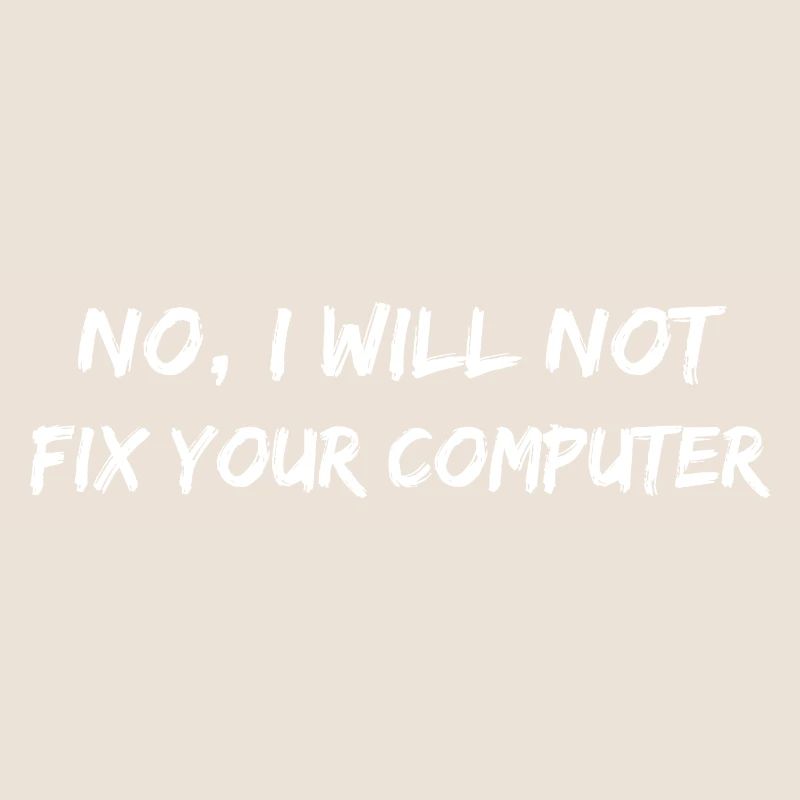 No will not fix your computer. PC Nerd Funny