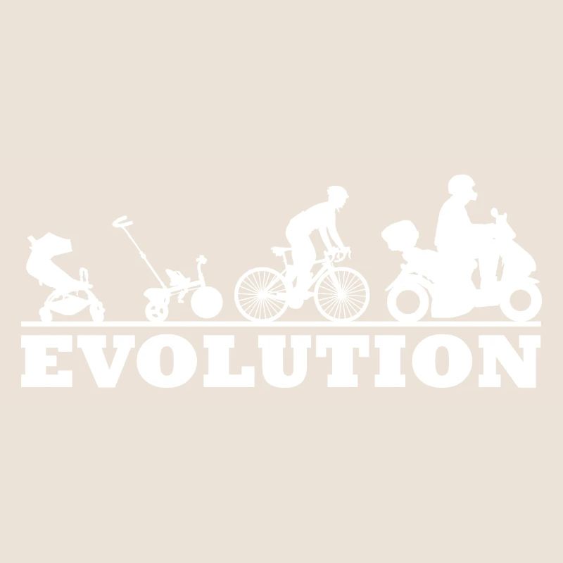 Motorroller Rollerfahrer - Evolution