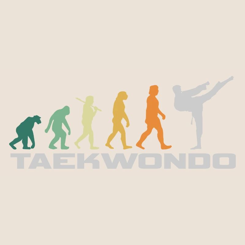 Taekwondo Retro Style - Evolution Mann