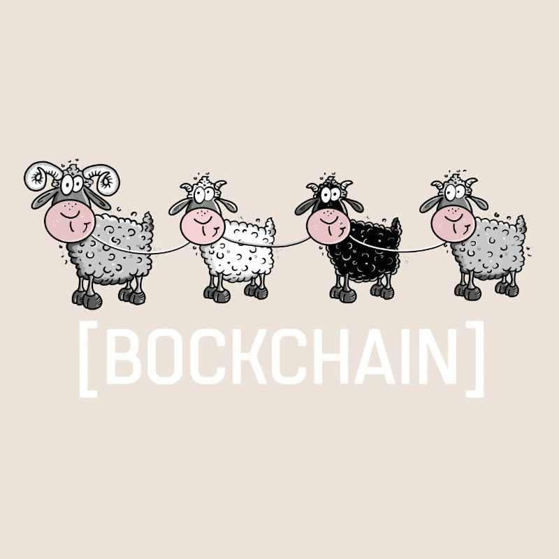 Bockchain - Blockchain Funny Sheep Computer Scientist