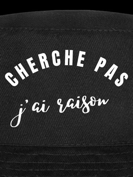 cherche pas j'ai raison