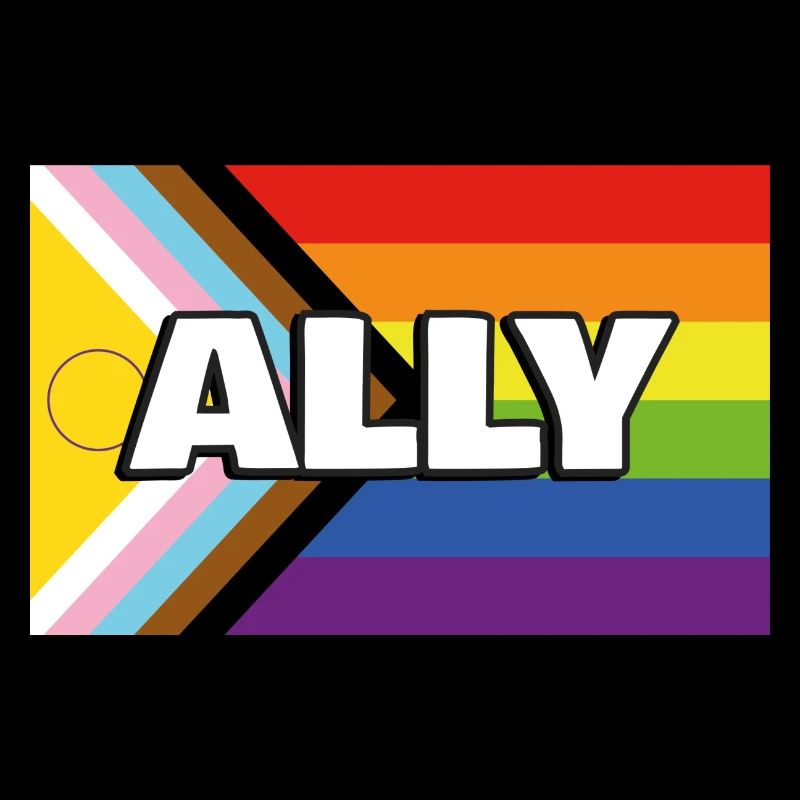 Pride Ally Inclusive Pride Progress Flag
