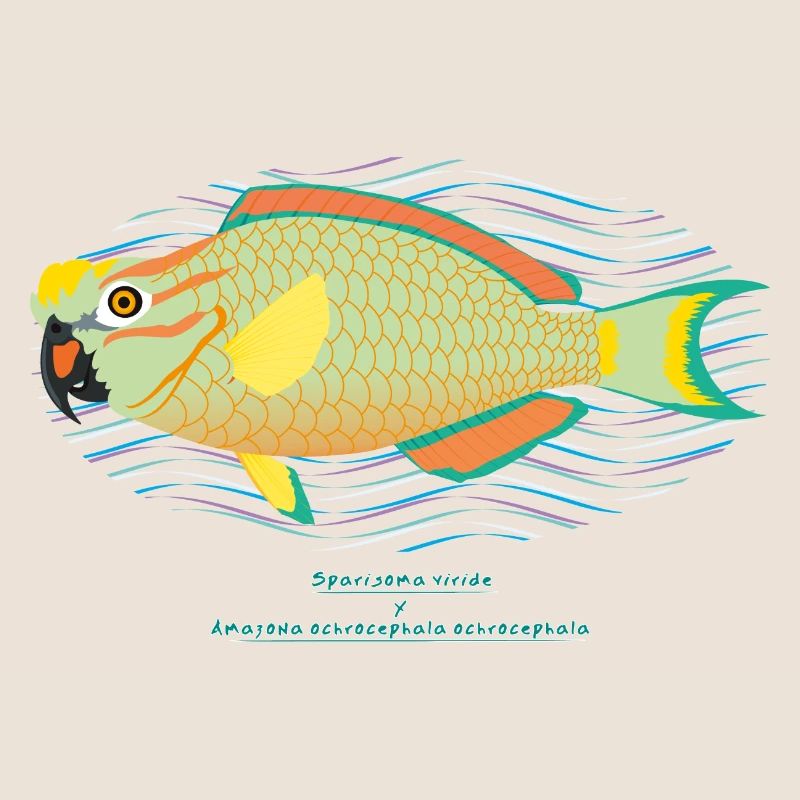 Poisson-perroquet / Hybride