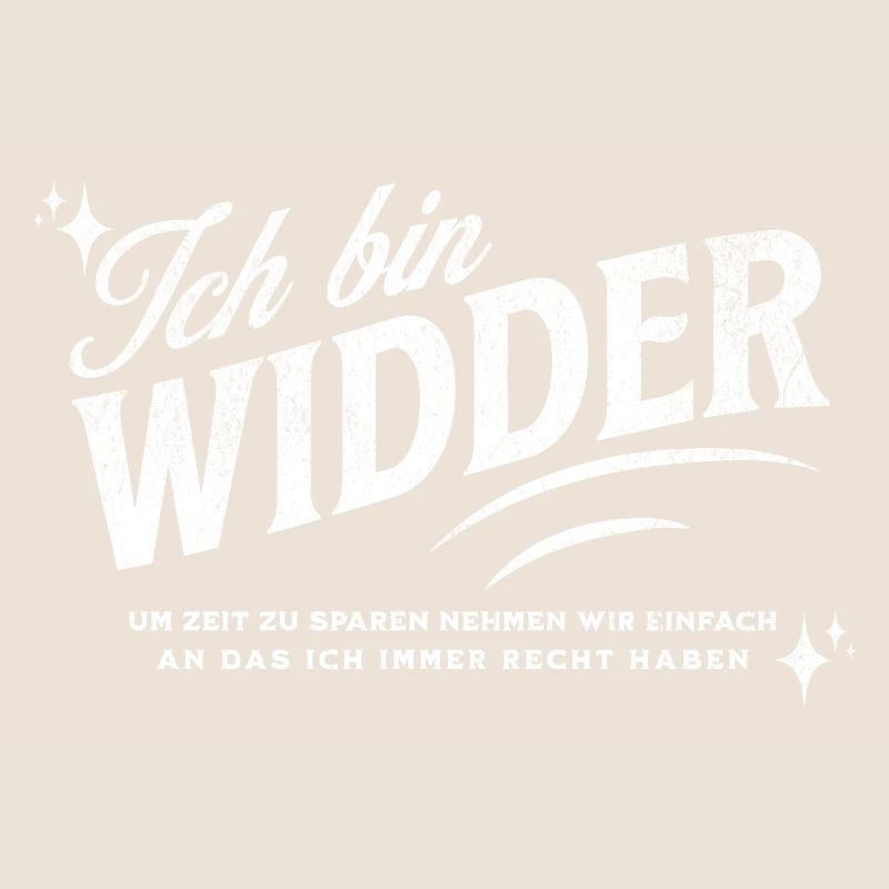 Sternzeichen Geschenke Widder Spruch
