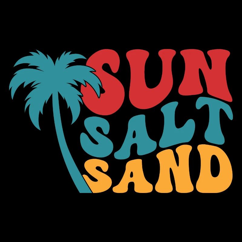 Soleil Sel Sable Été Sun Beach Palmiers Vacances